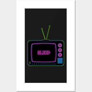 Retro TV | Sleep | Pop Art Posters and Art